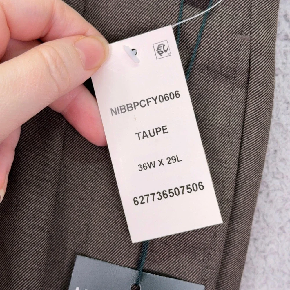 Lauren Ralph Lauren Dress Pants Mens 36x29 Taupe Ultraflex Pleated Preppy Office